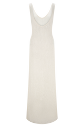 Ari Tape Yarn Knit Maxi Dress - White