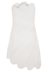 Atenea Satin Mini Dress - White