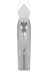 Baldwin Sequin Cut Out Maxi Dress - Silver