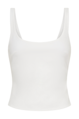 Blanca Stretch Crepe Cami Top - White