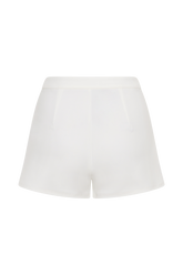 Blanca Stretch Crepe Shorts - White
