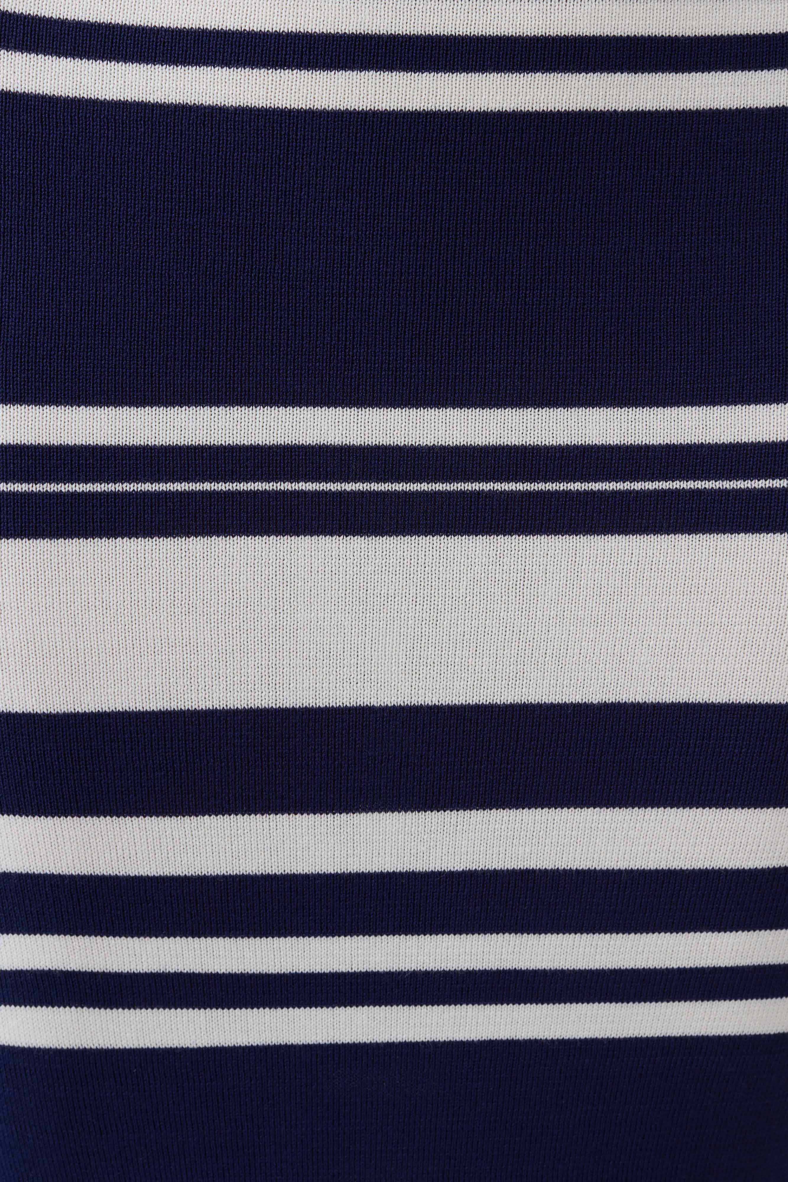 Brienne Stripe Midi Dress - Navy/Ivory