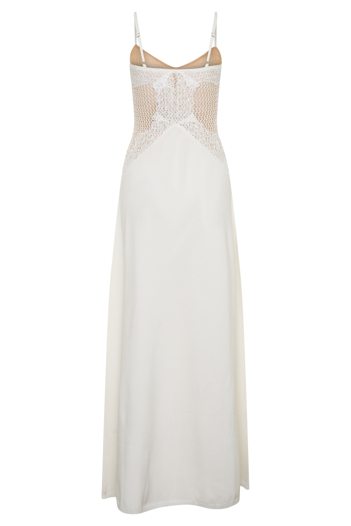 Bray Knit & Lace Maxi Dress - Ivory