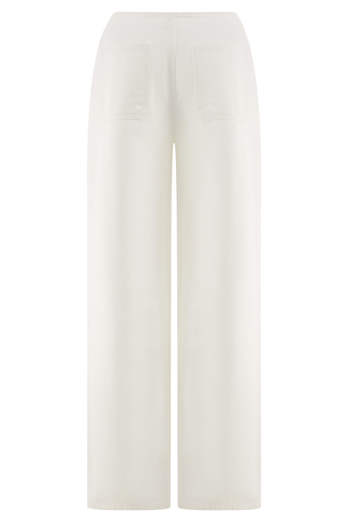 Caitlin Mid Rise Denim Jeans - White