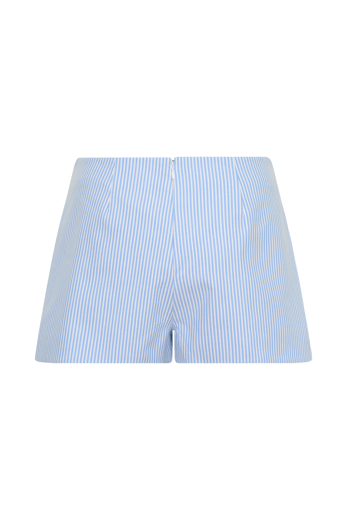 Allison Cotton Short - Blue Pinstripe