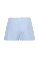 Allison Cotton Short - Blue Pinstripe