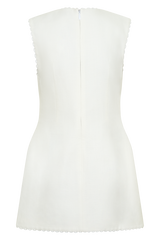 Antonella Linen Mini Dress - White
