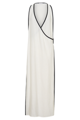Arcadia Crossover Coverup Maxi Dress - White