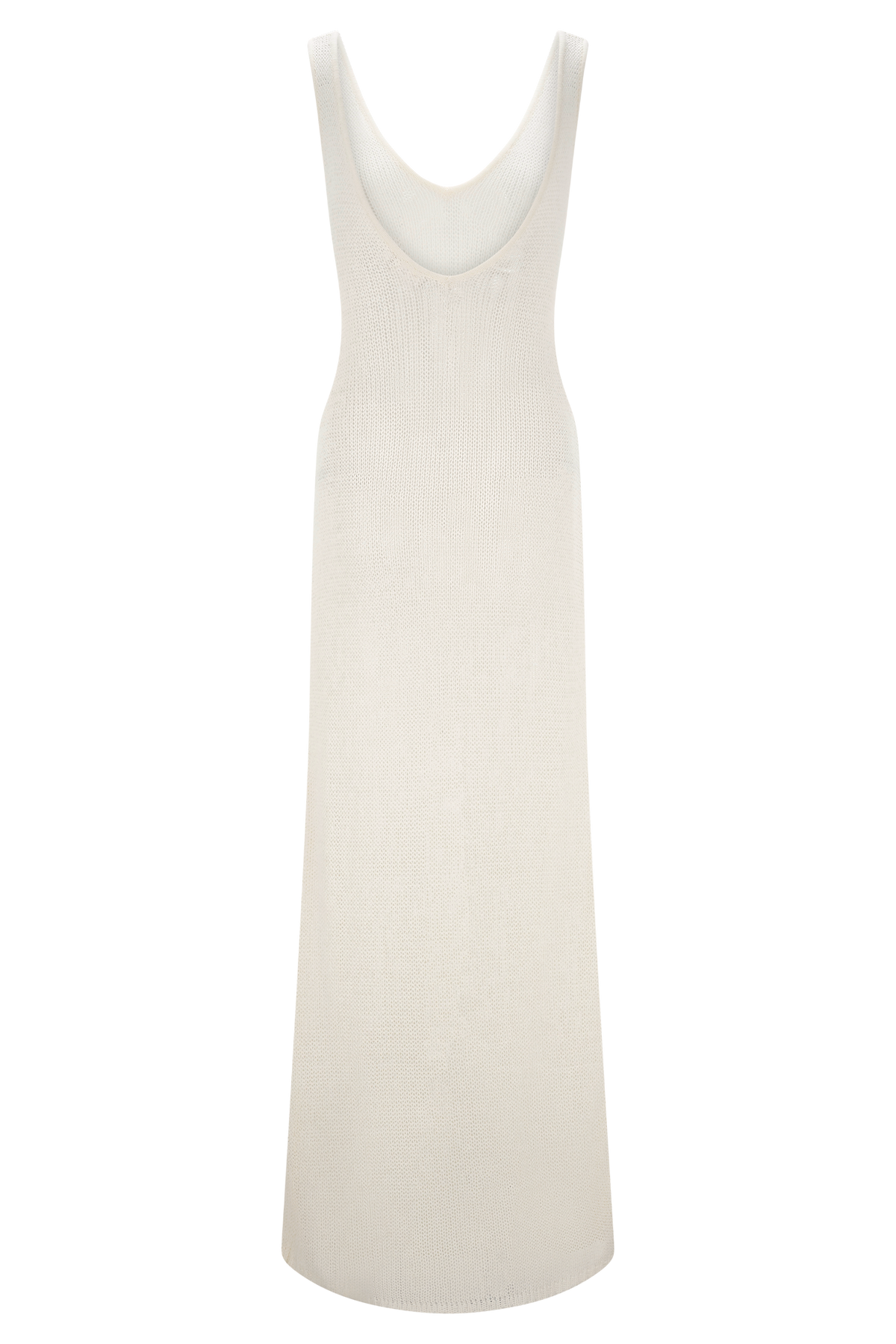 Ari Tape Yarn Knit Maxi Dress - White