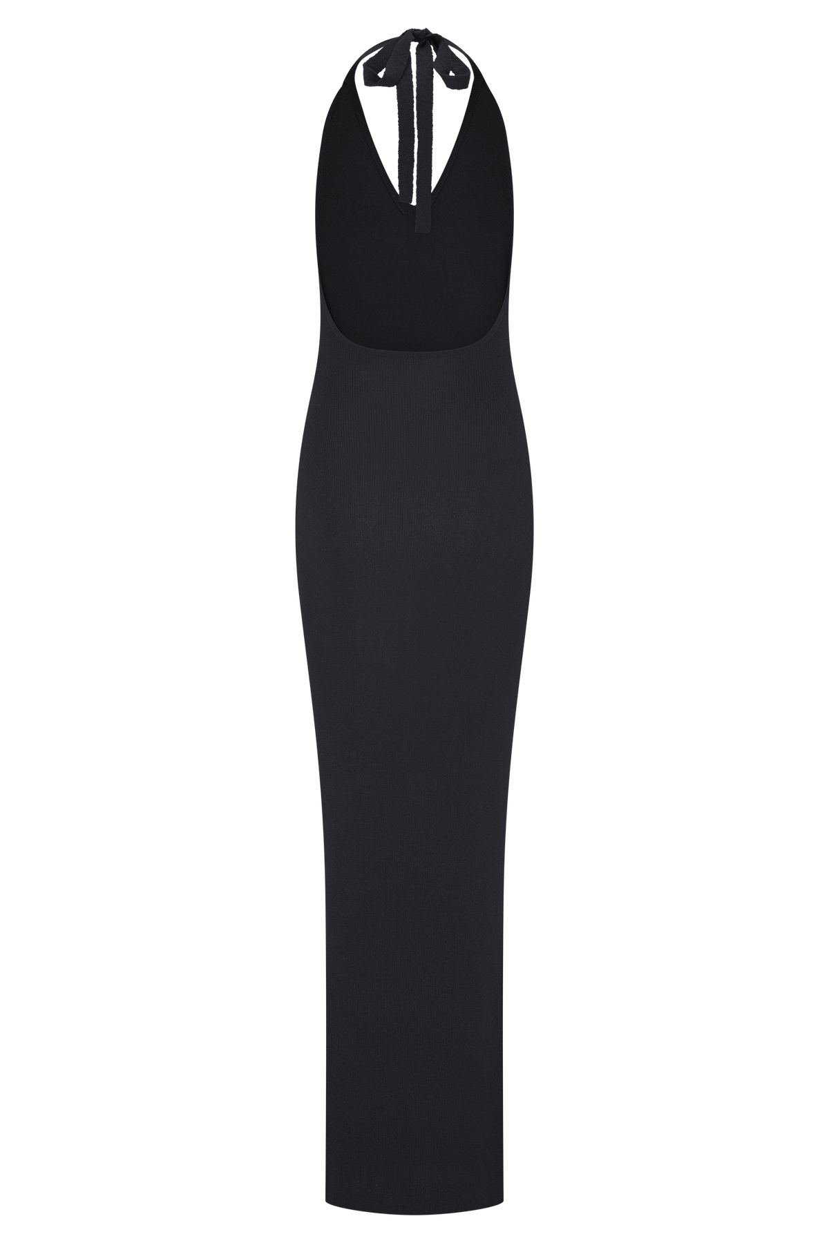 Ayella Cowl Knit Maxi Dress - Black