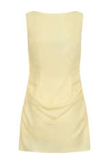 Bexley Draped Mini Dress - Butter