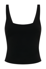 Blanca Stretch Crepe Cami Top - Black