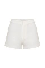 Blanca Stretch Crepe Shorts - White