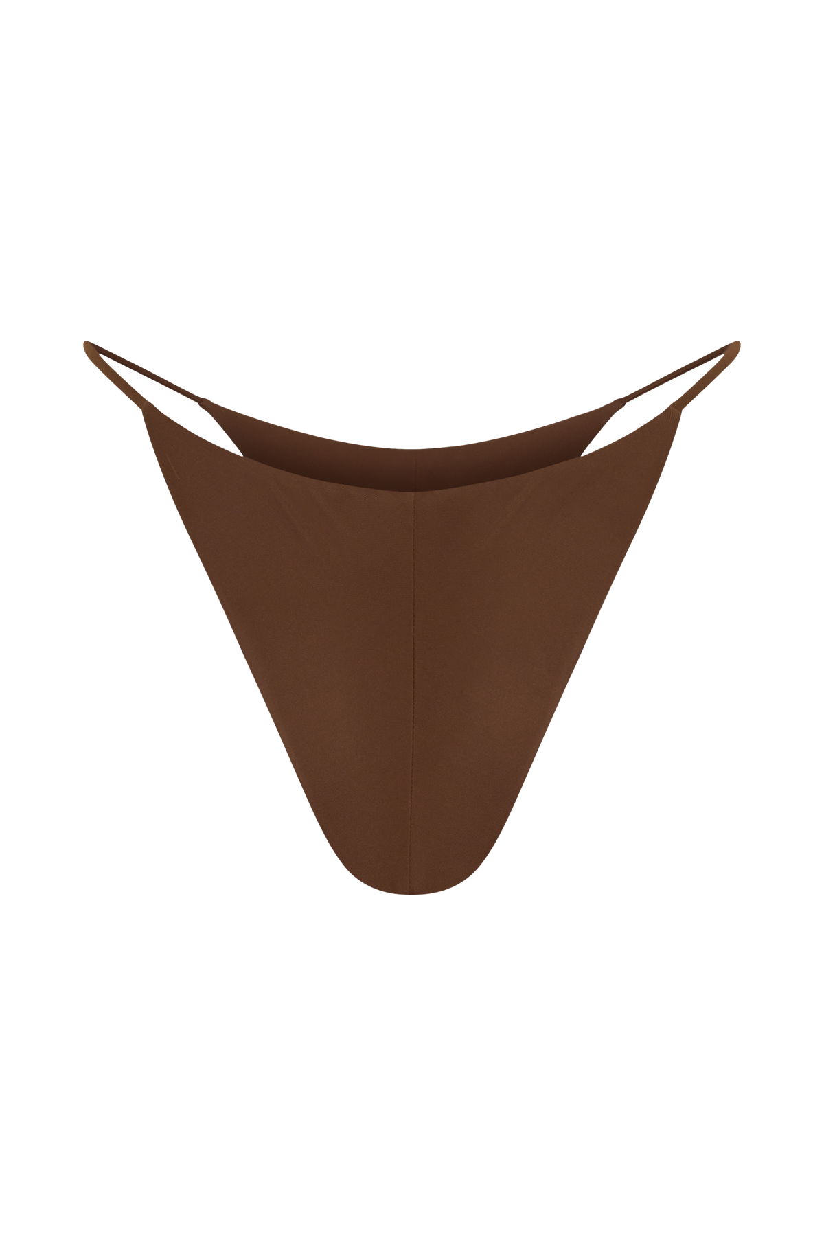 Bloom Embroidered Bikini Bottom - Chocolate With Pale Blue Embroidery