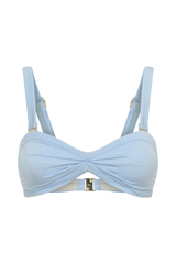 Briar Strapless Bikini Top - Pale Blue