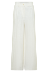 Brielle Straight Leg Pant - White