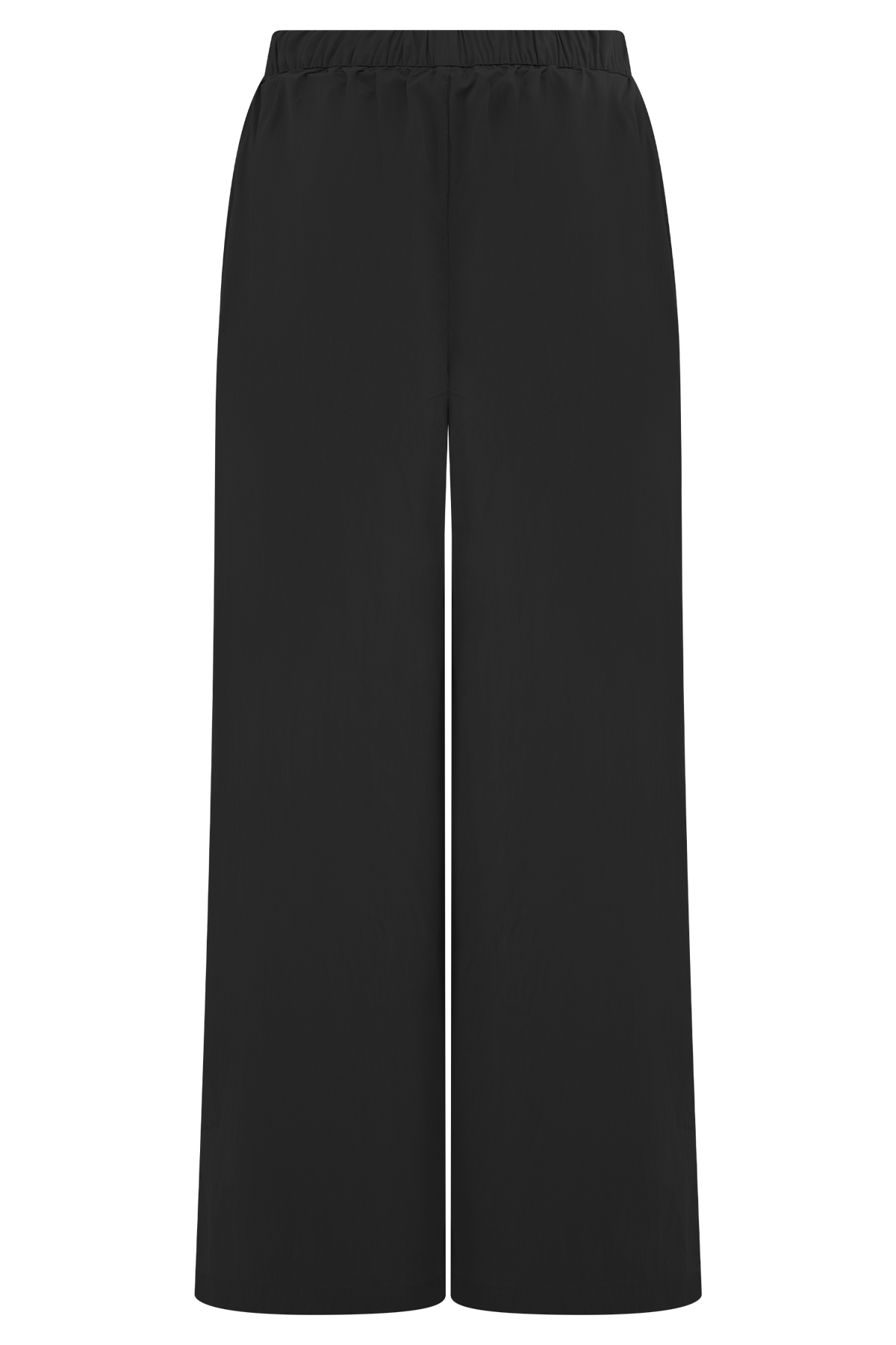 Campbell Cotton Wide Leg Pants - Black