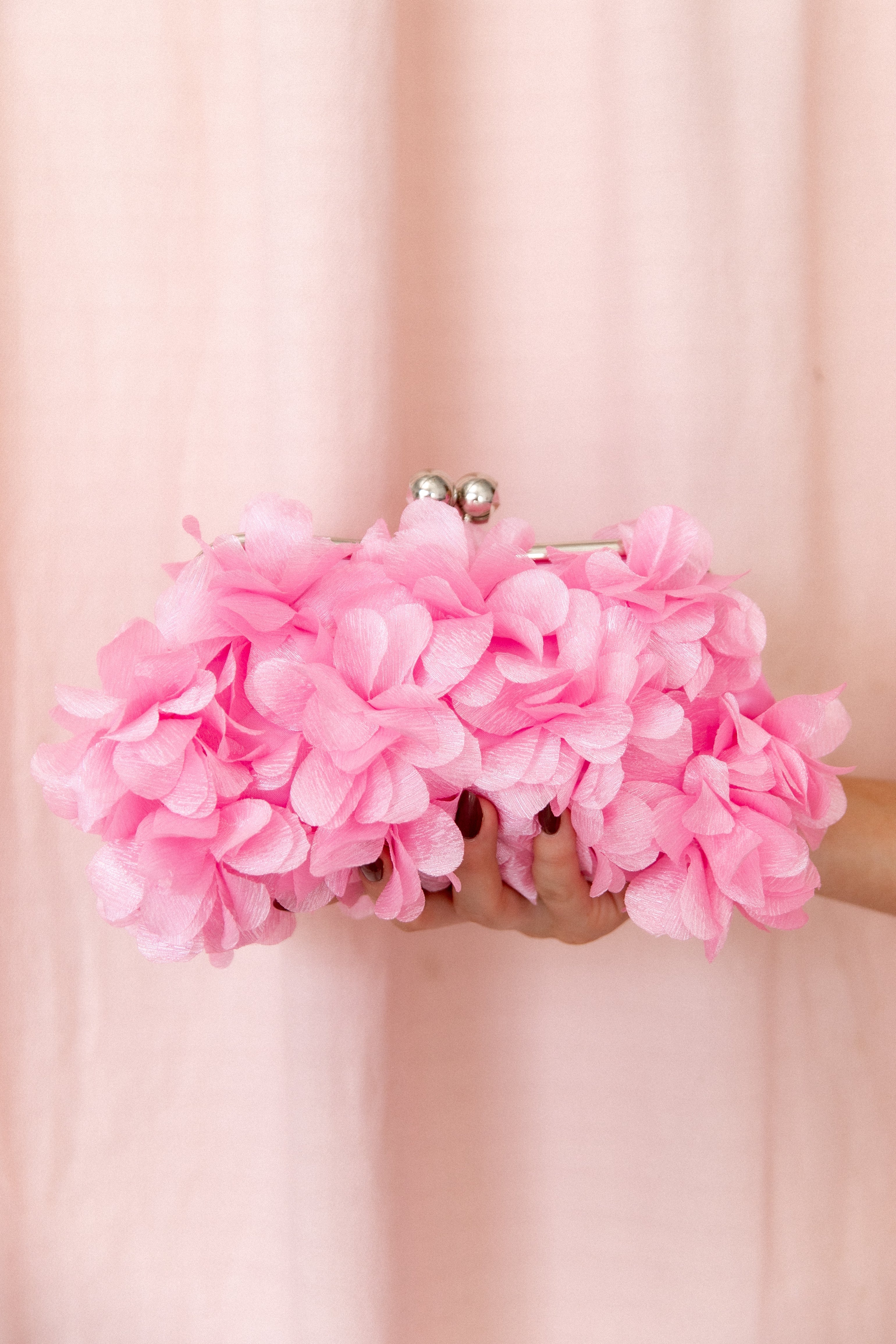 Mon Amour Floral Clutch - Pink