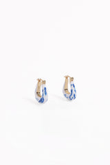 Riven Earrings - Blue