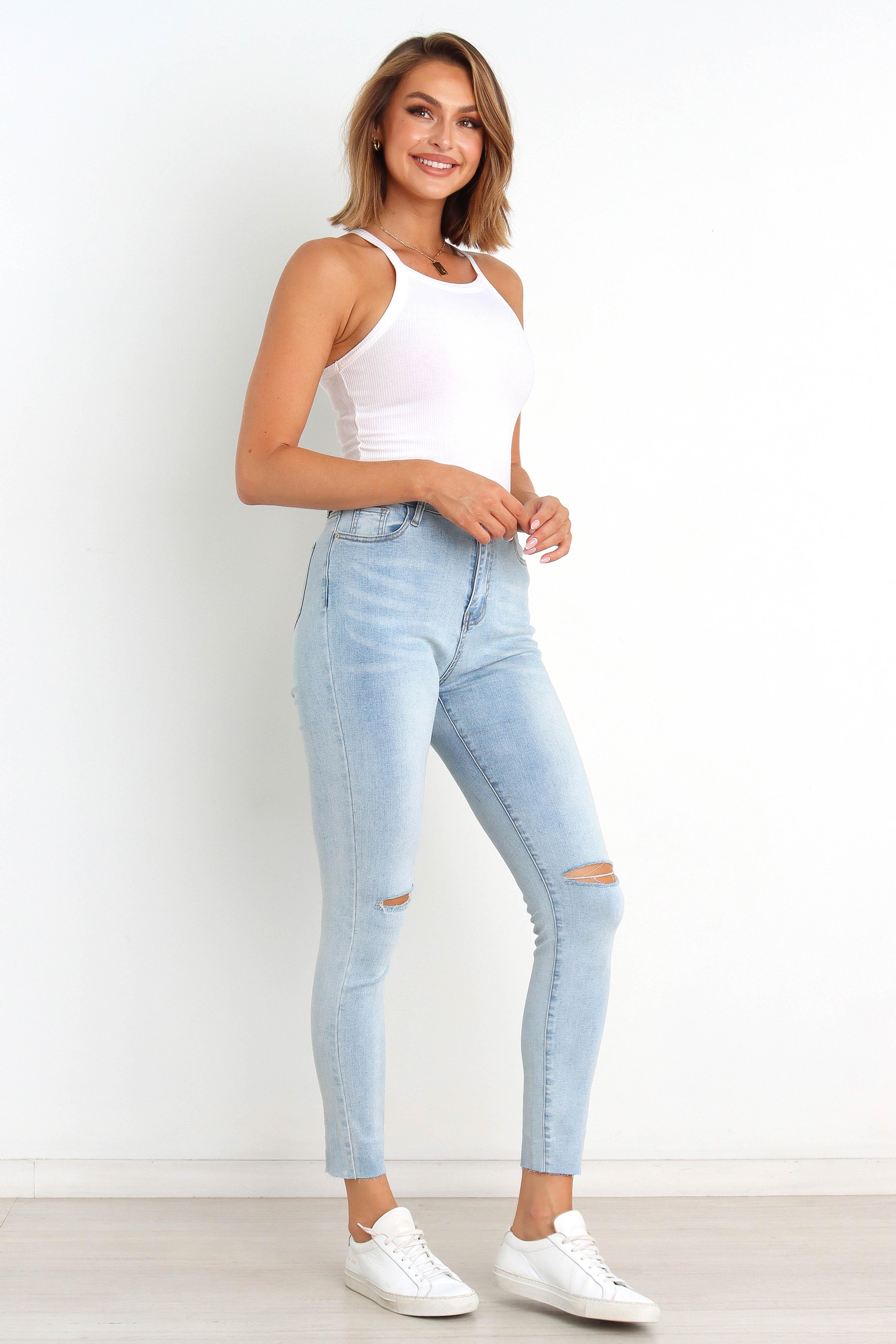 Hadie Jeans - Light Blue Wash