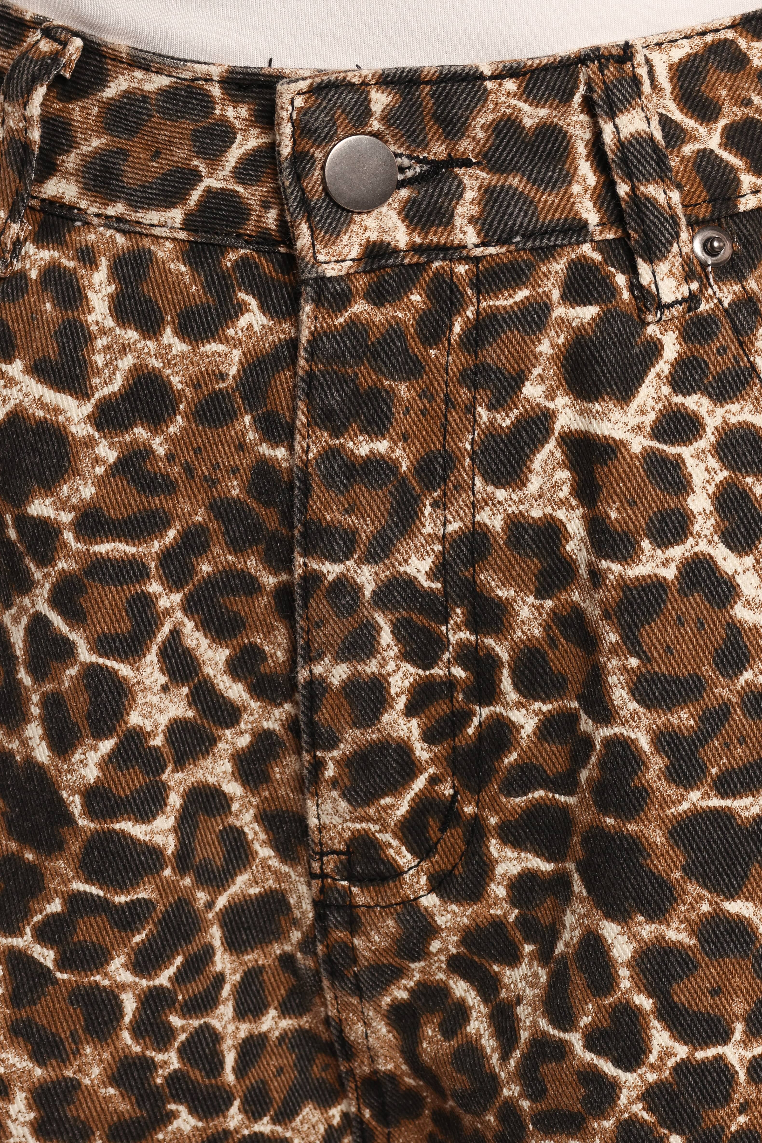 Hemima High Waist Shorts - Leopard
