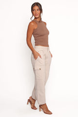 Kiah Cargo Pant - Ecru