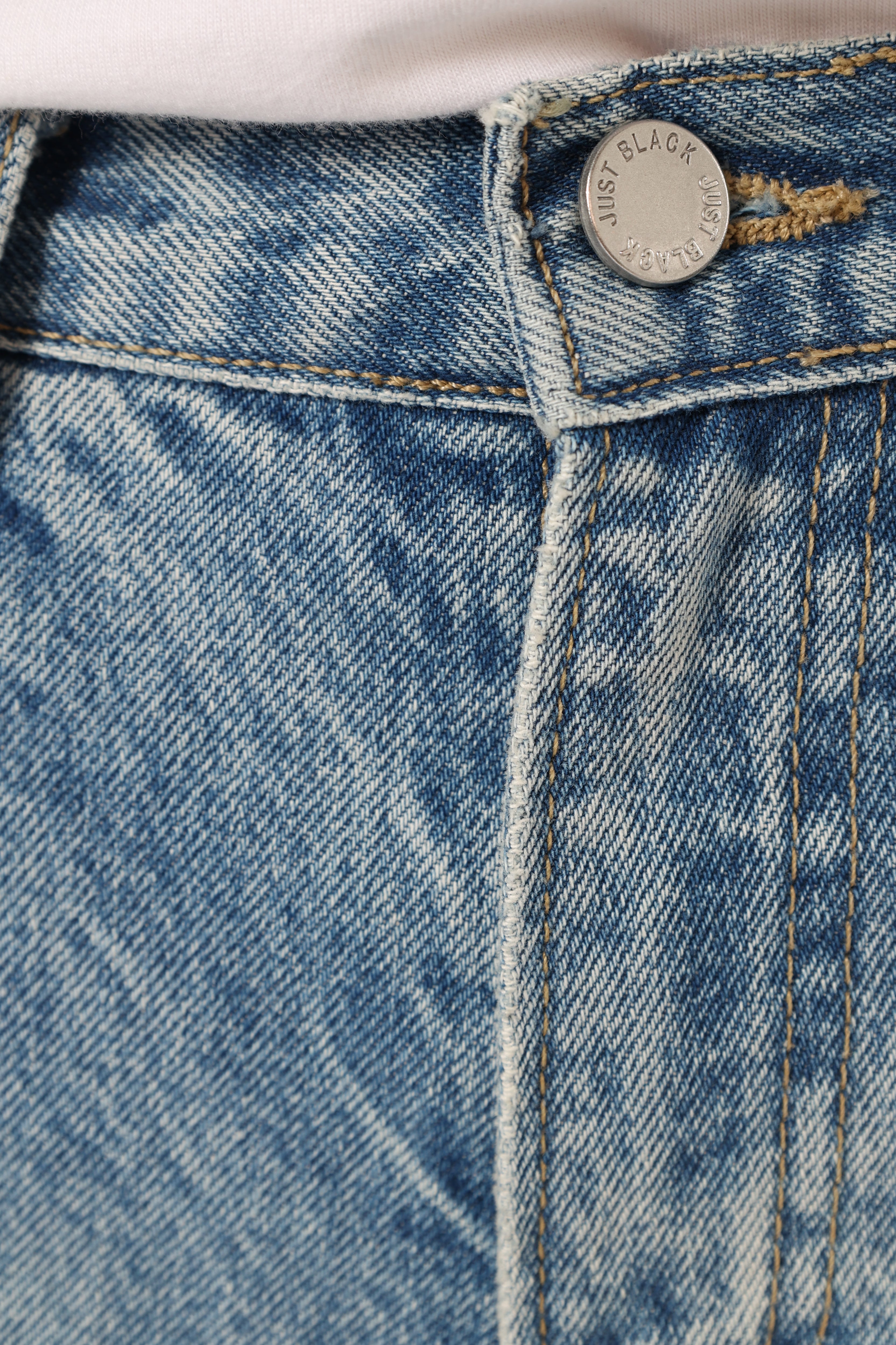 Nathan High Rise Relaxed Straight Jean - Medium Denim