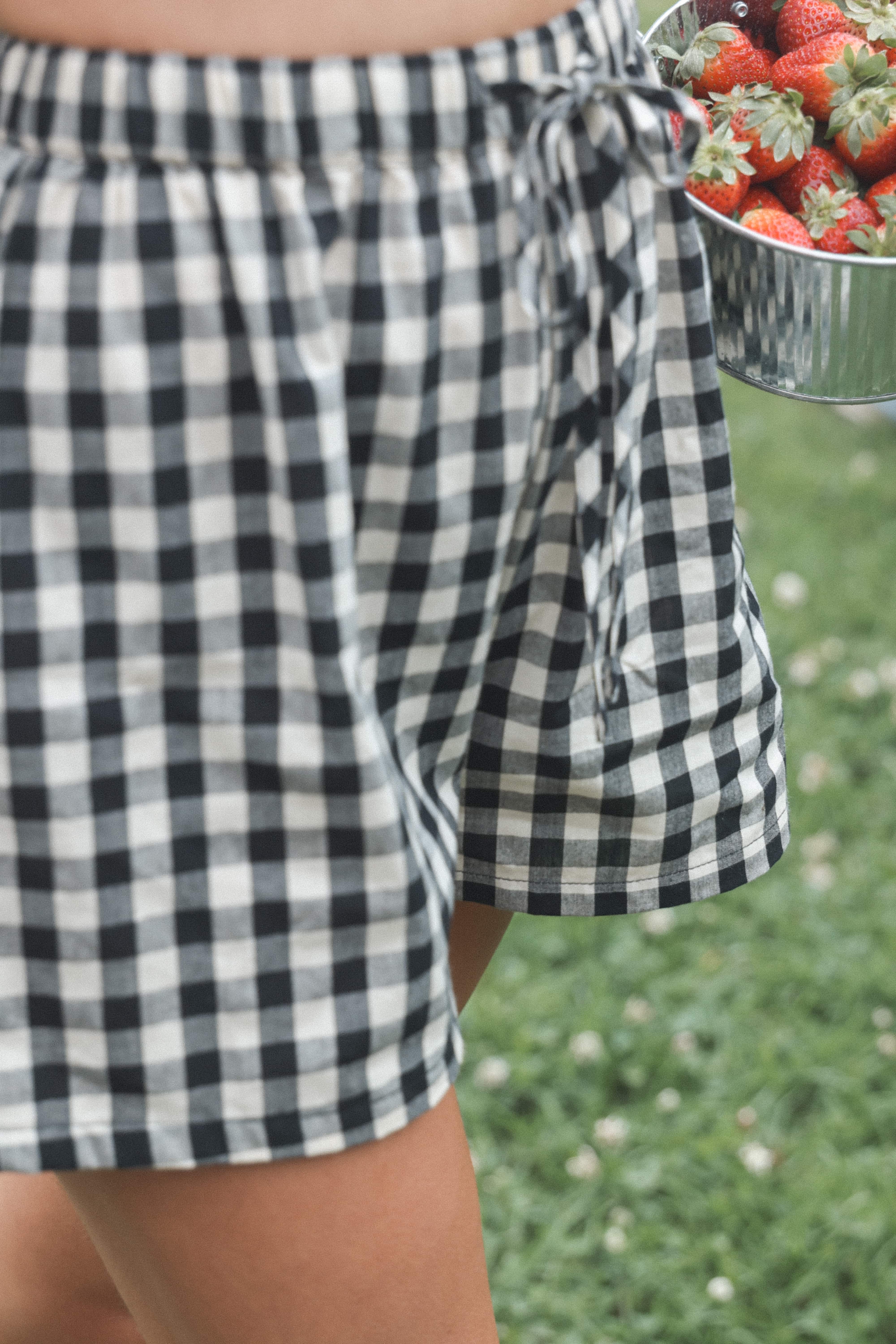 Rory Shorts - Black Gingham