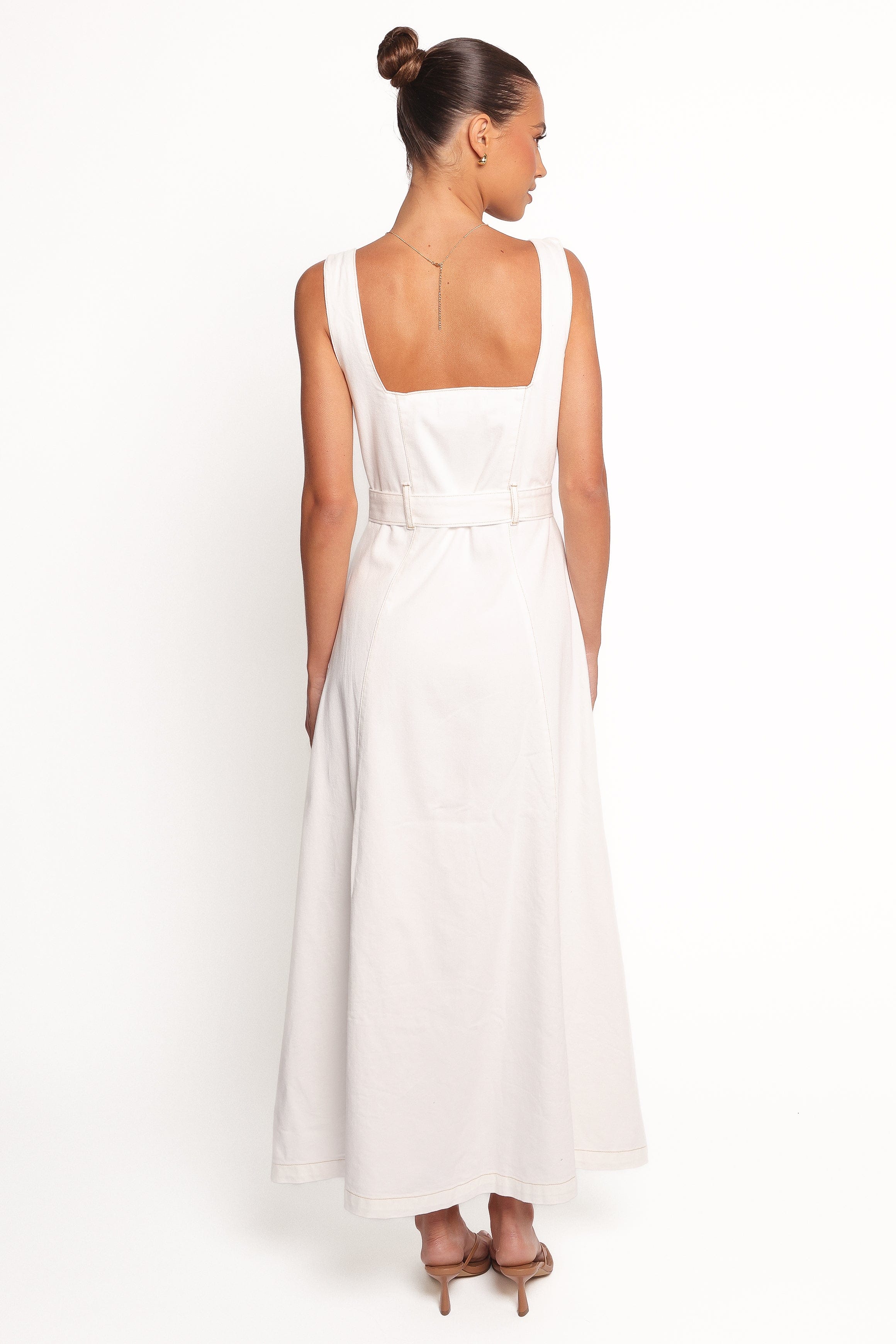 Jennings Midi Dress - White