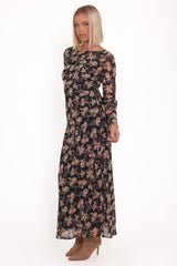Joran Midi Dress - Fired Bloom
