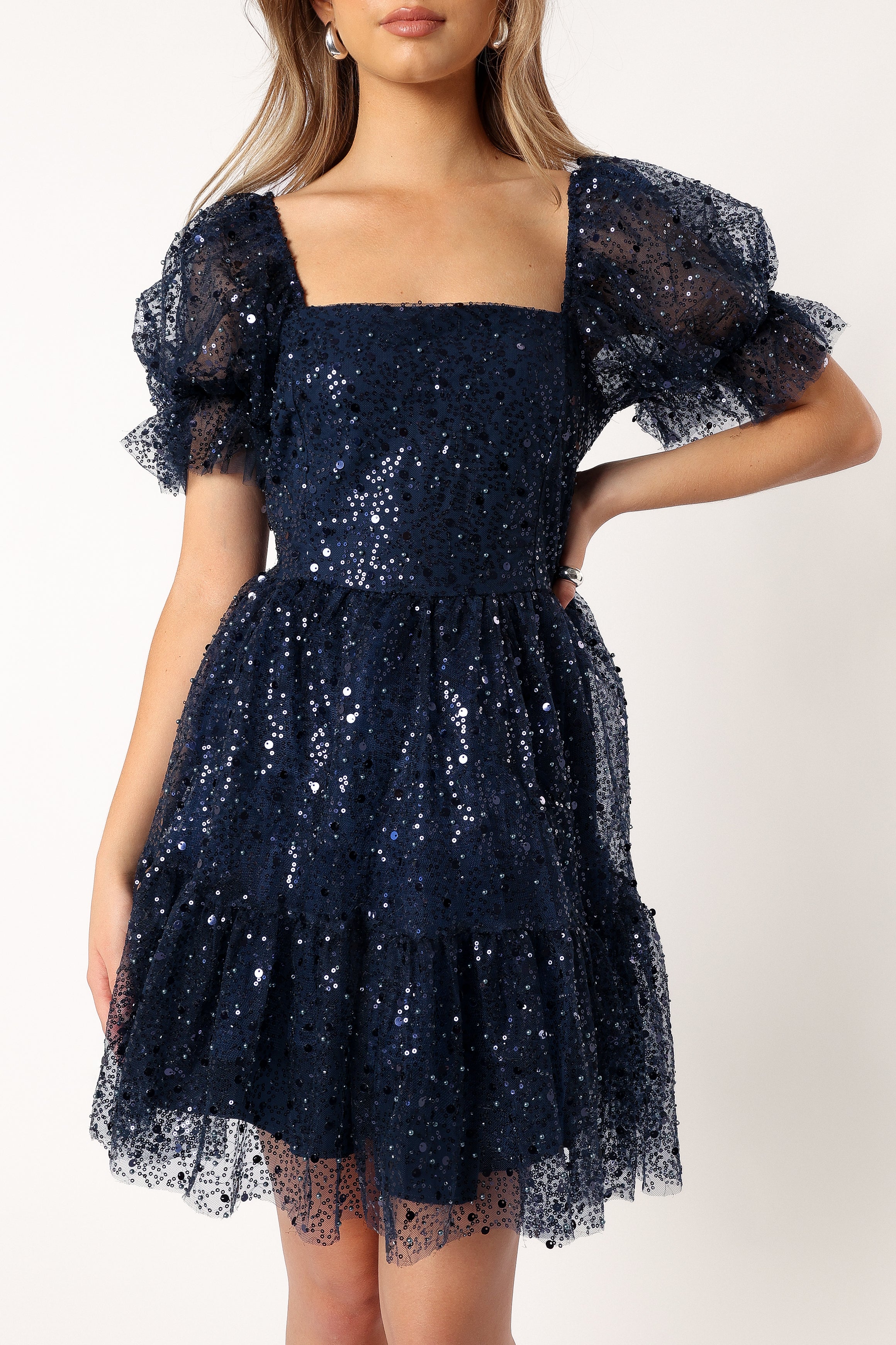 Karina Mini Dress - Navy