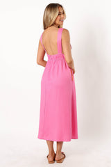 Lydia Midi Dress - Pink