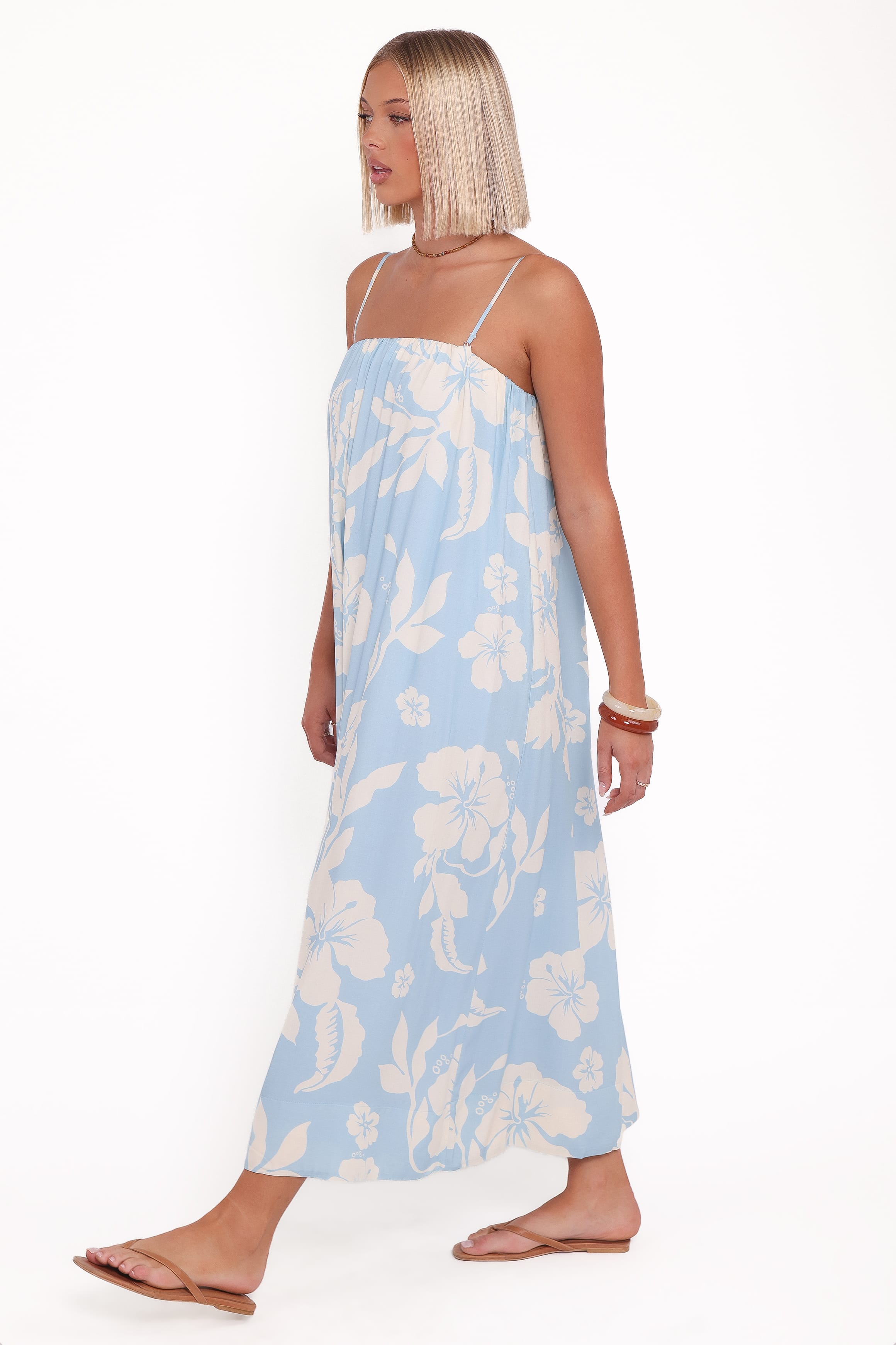Margherita Maxi Dress - Blue Hibiscus