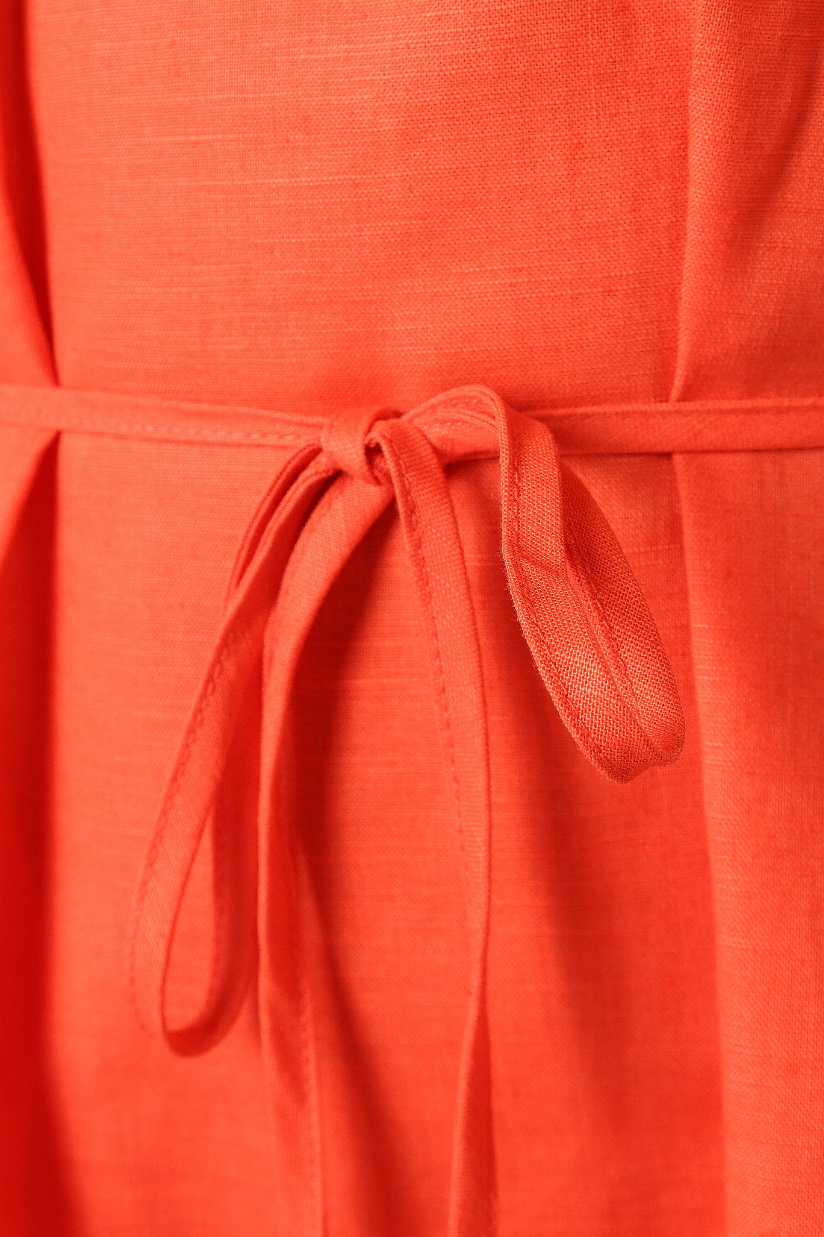 Nadine Halterneck Midi Dress - Coral