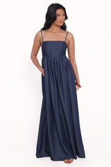 Odessa Maxi Dress - Dark Chambray