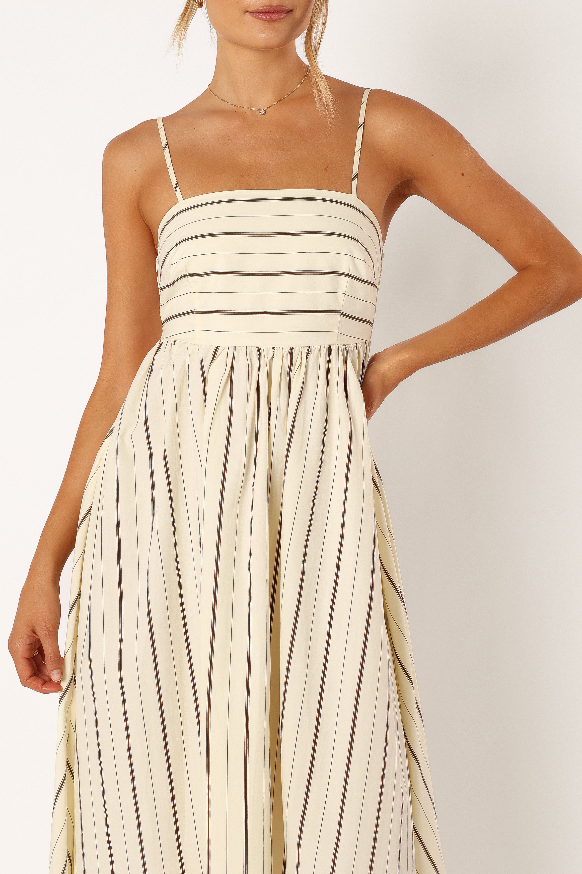 Pixie Maxi Dress - Beige Tan