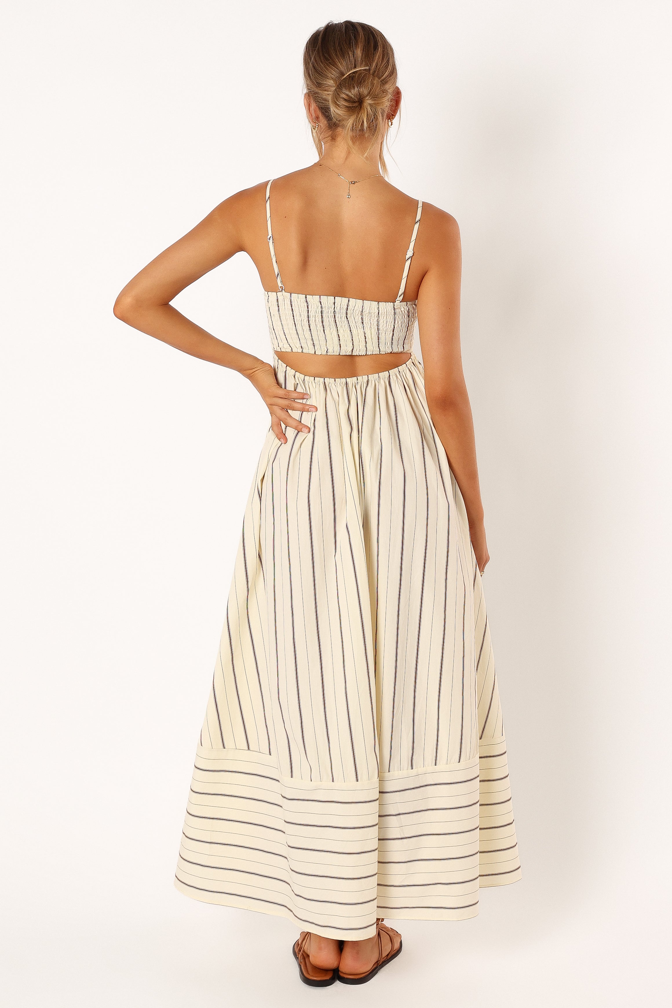 Pixie Maxi Dress - Beige Tan