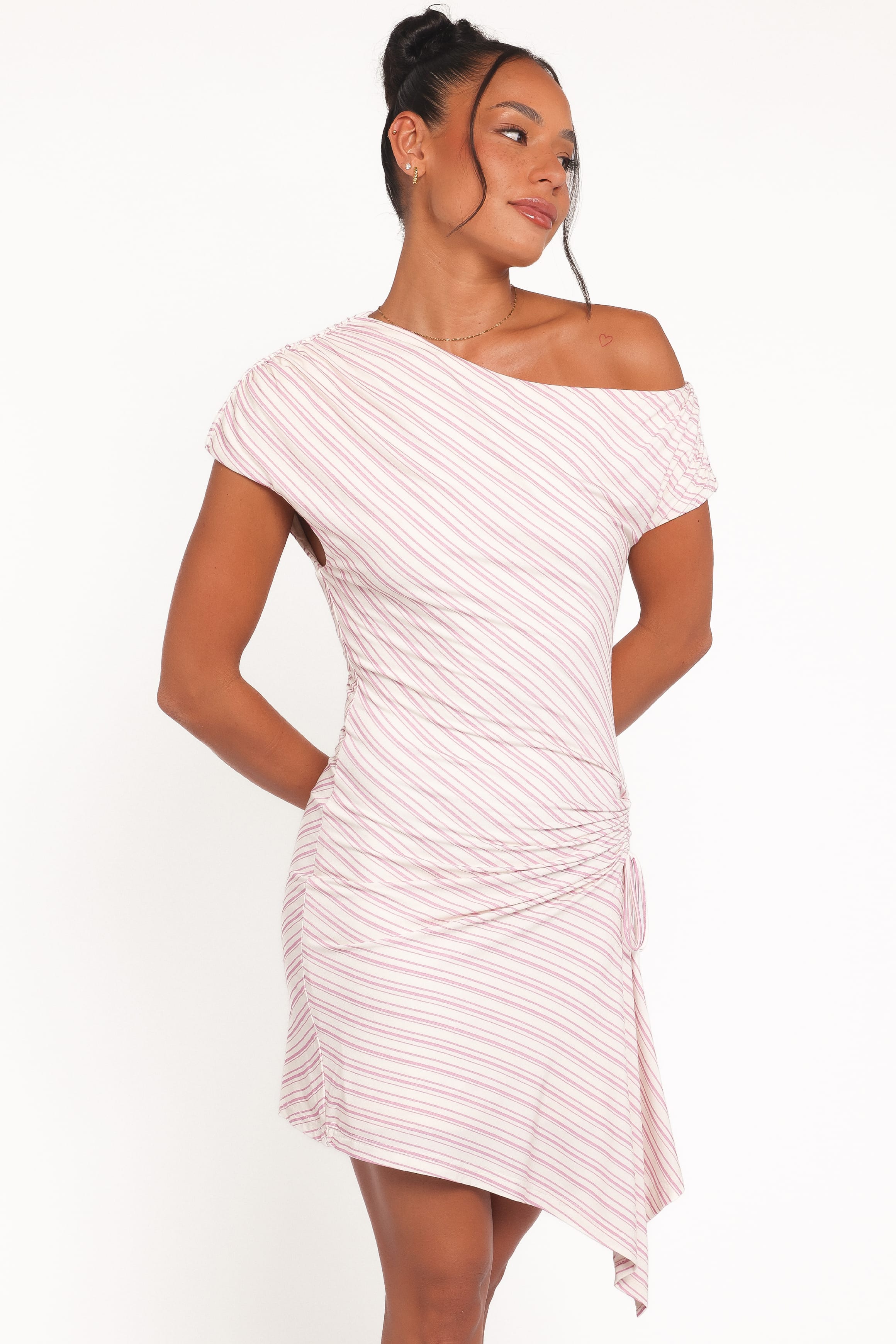 Rois Mini Dress - Pink Stripe