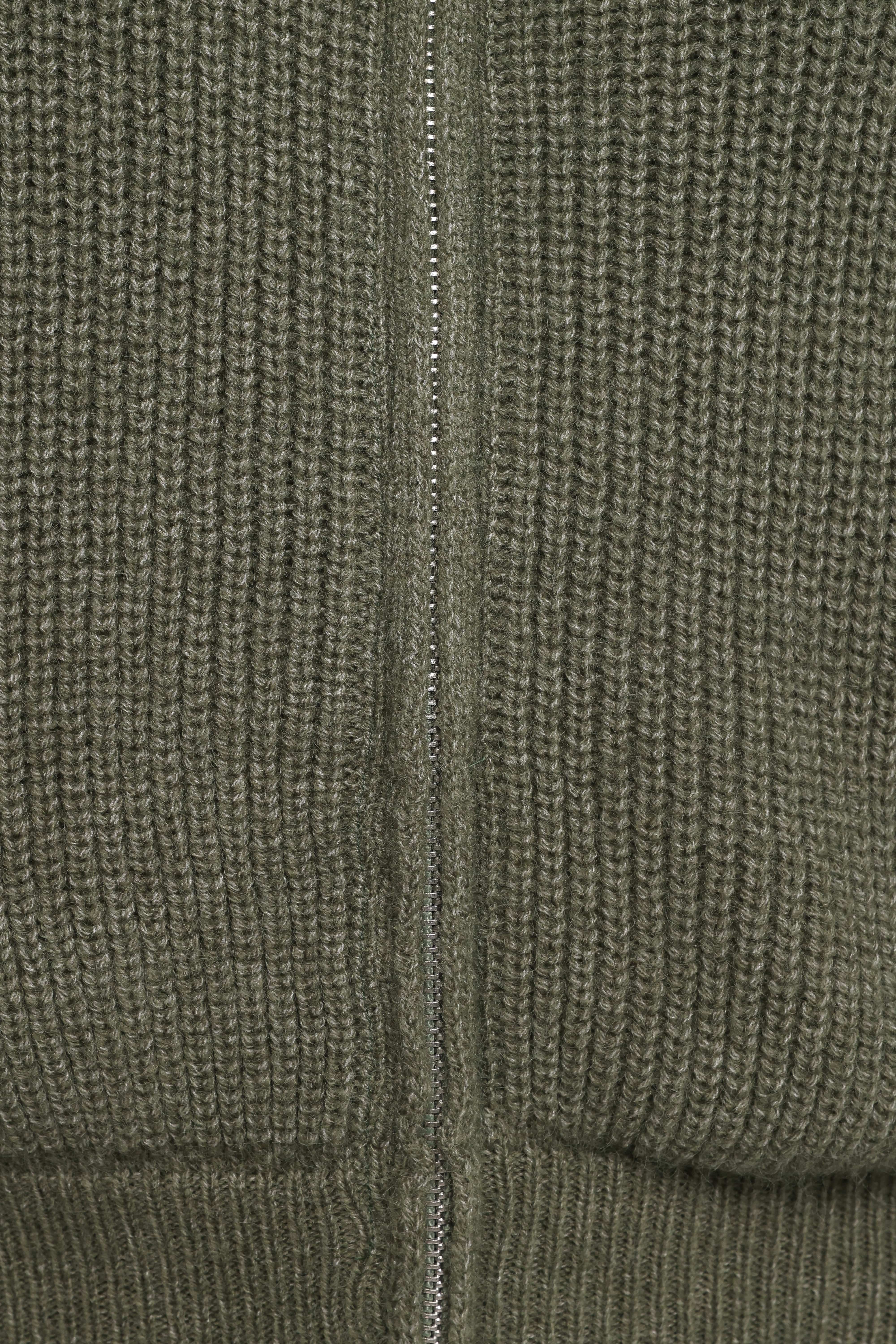 Kourtney Zip Cardigan - Olive