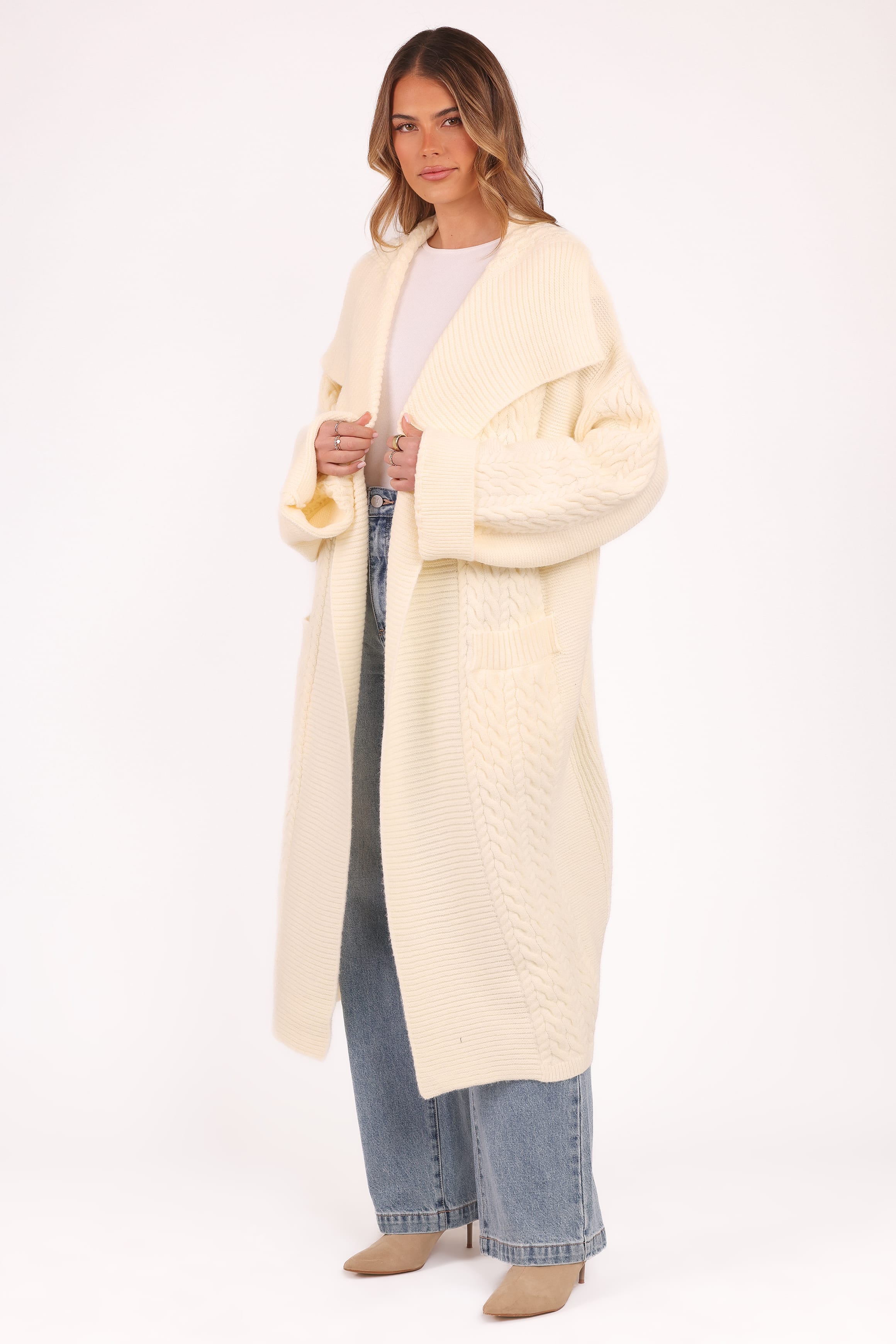 Nova Long Cardigan - Cream