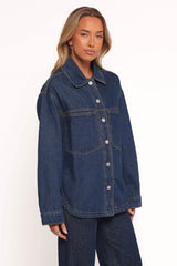 Dede Denim Shacket - Denim