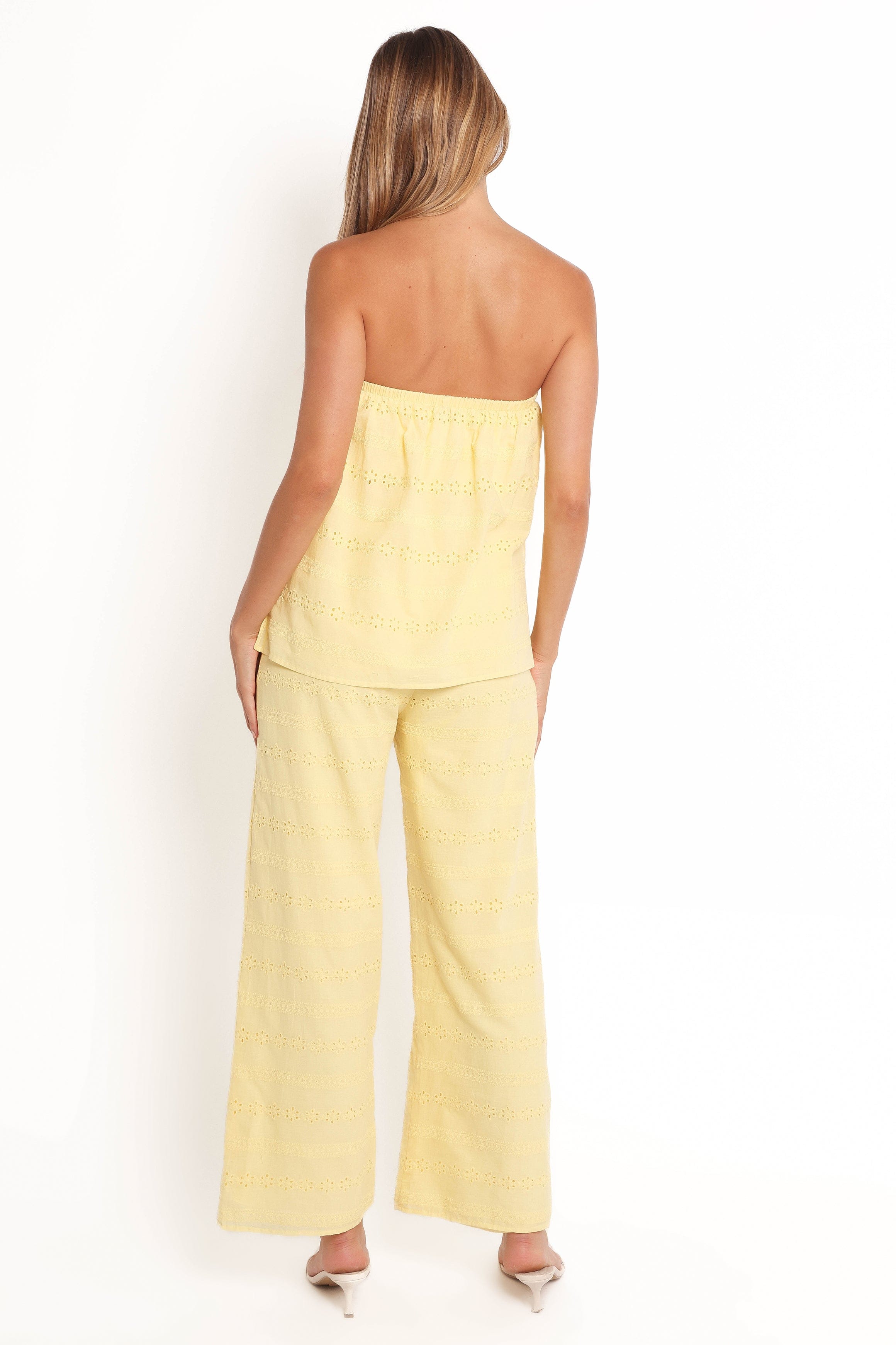 Michele Strapless Jumpsuit - Butter Yellow