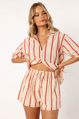 Myles Short Set - Red Stripe