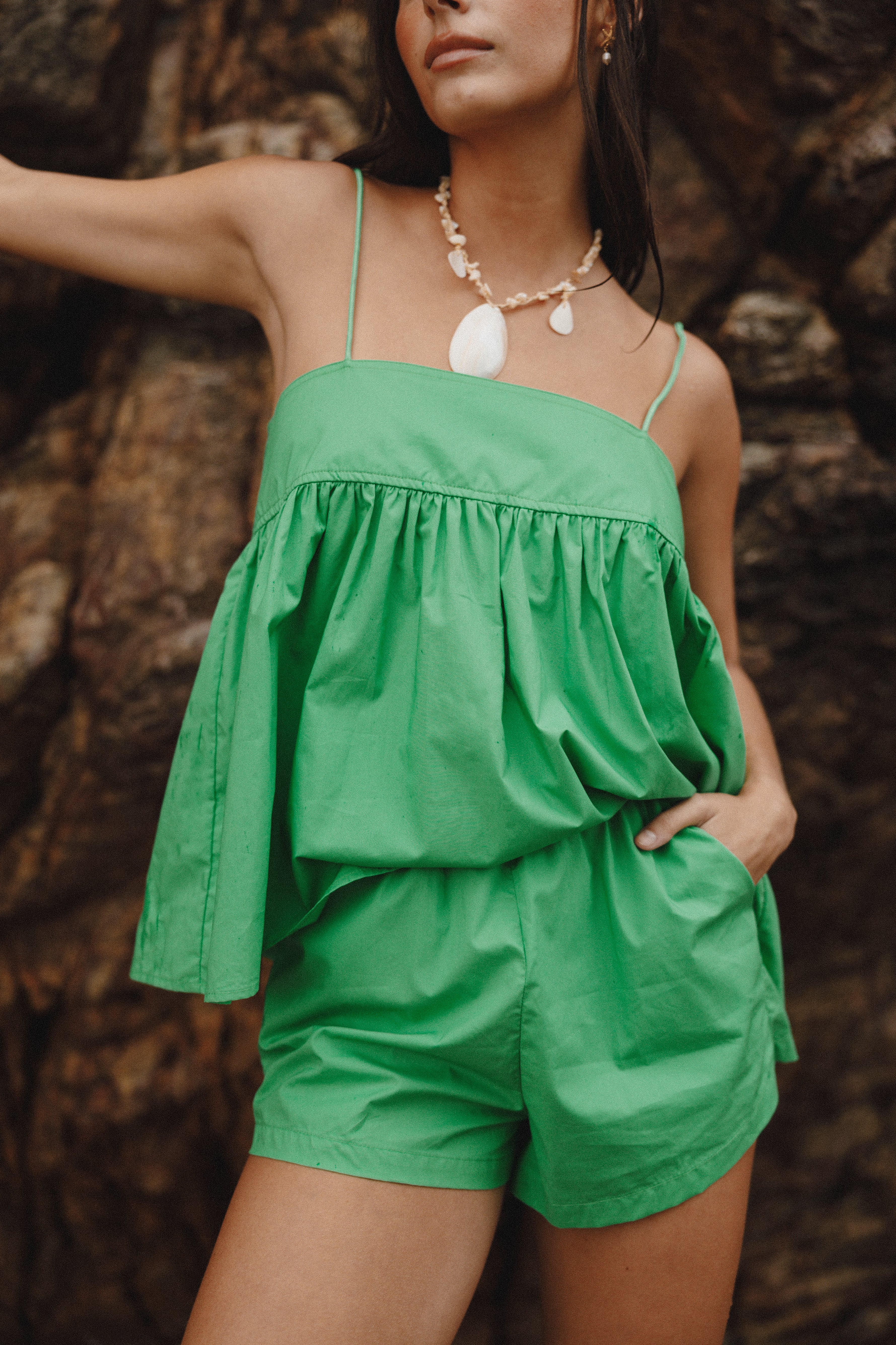 Serina Short Set - Green