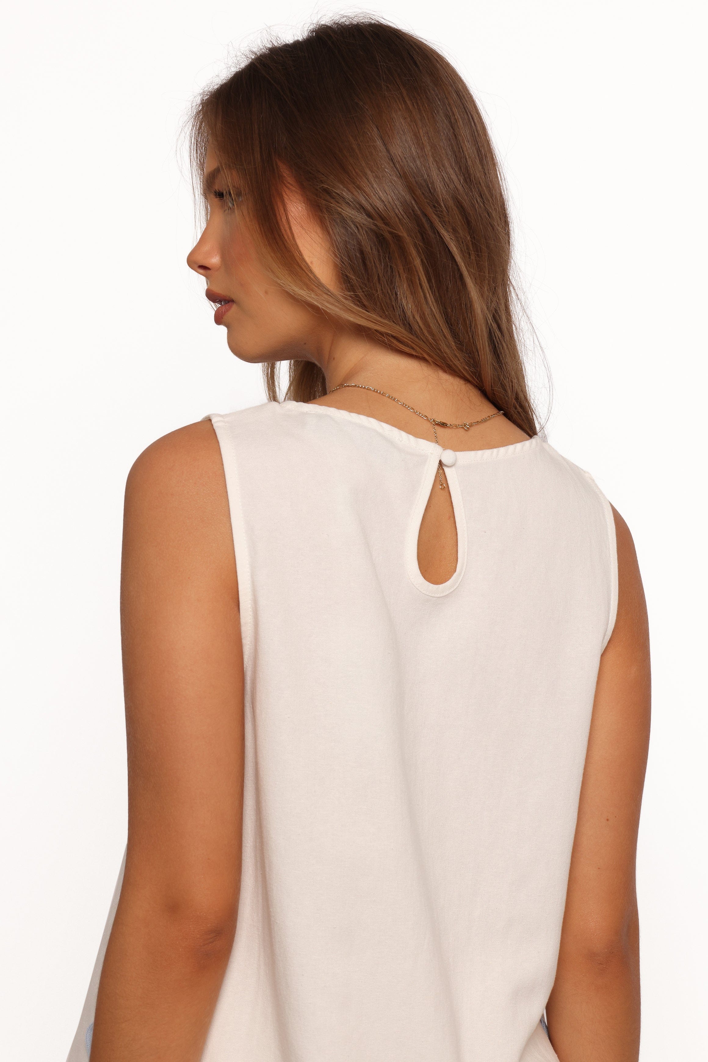 Jasinta Top - Cream Blue