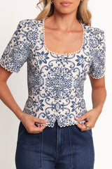 Jett Top - Azalea Mosaic