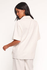 Odelia Denim Shirt - Off White